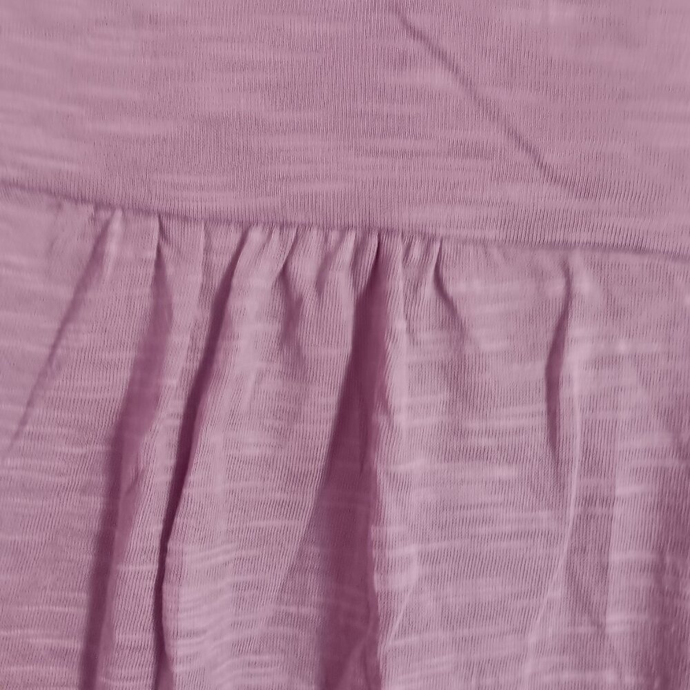 Women's Beacon Apparel Lavender Smocked Ruffle Knit Top Size M - Picture 5 of 7
